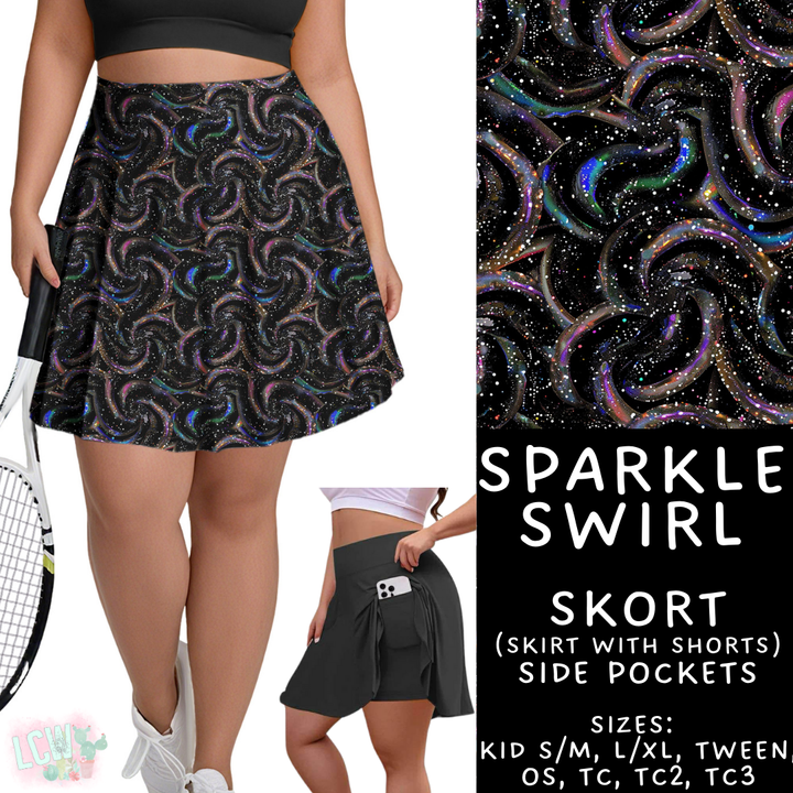 Batch #417 - Black Friday 2 - Closes 9/22 - ETA early/mid Nov - Sparkle Swirl Skort