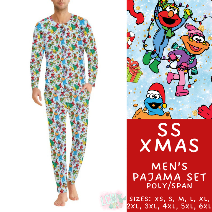 Batch #412 - Christmas Family Pajamas 2 - Closes 9/12 - ETA late October - SS Xmas Men's Pajama Set