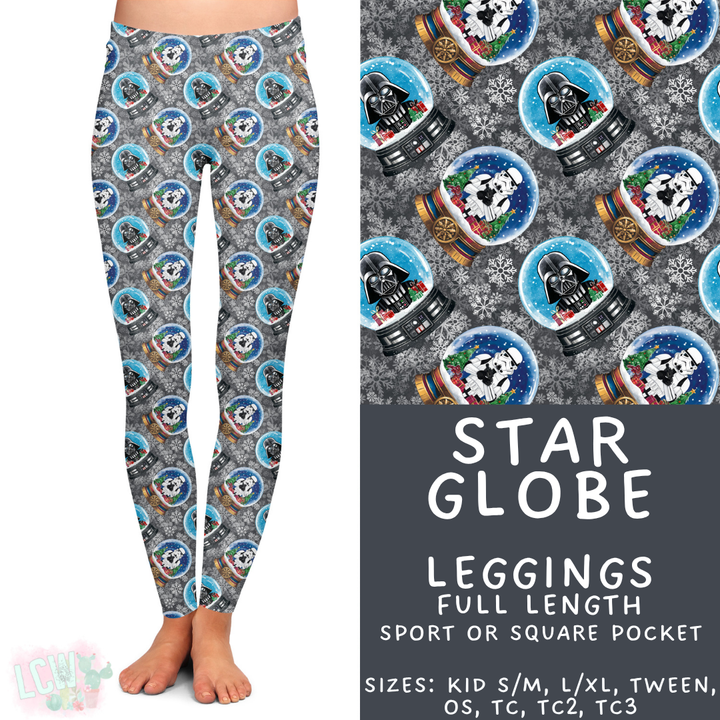 Batch #432 - Winter Globes - Closes 10/17 - ETA early December - Star Globe Full Length Leggings