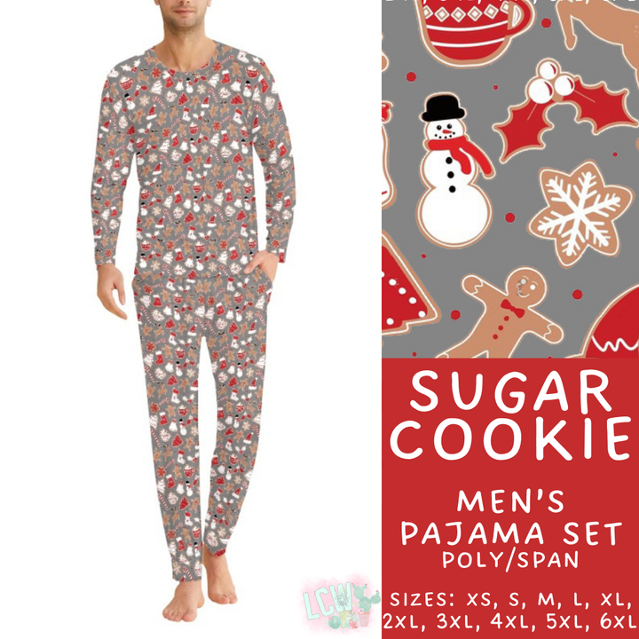 Batch #412 - Christmas Family Pajamas 2 - Closes 9/12 - ETA late October - Sugar Cookie Men's Pajama Set
