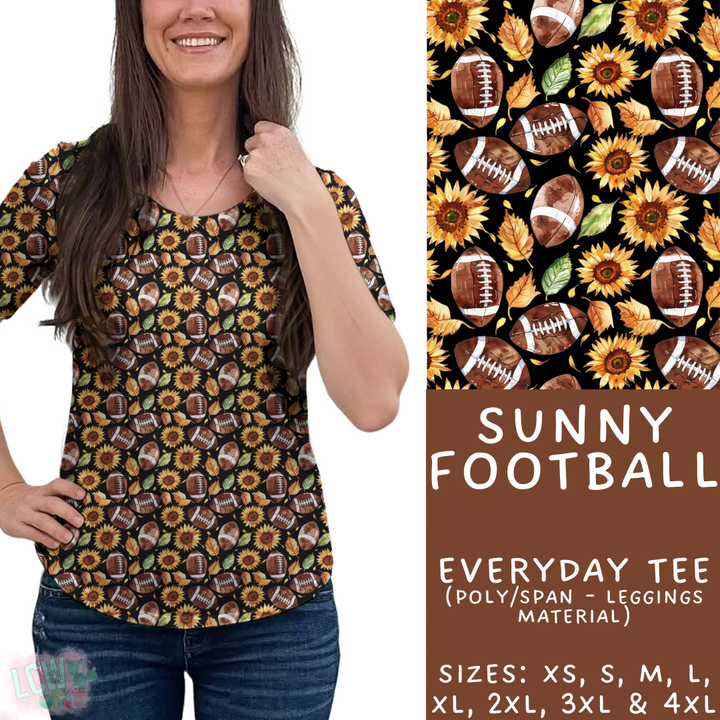 Batch #407 - Fall Fun 2 - Closes 9/4 - ETA mid/late October - Sunny Football Everyday Tee