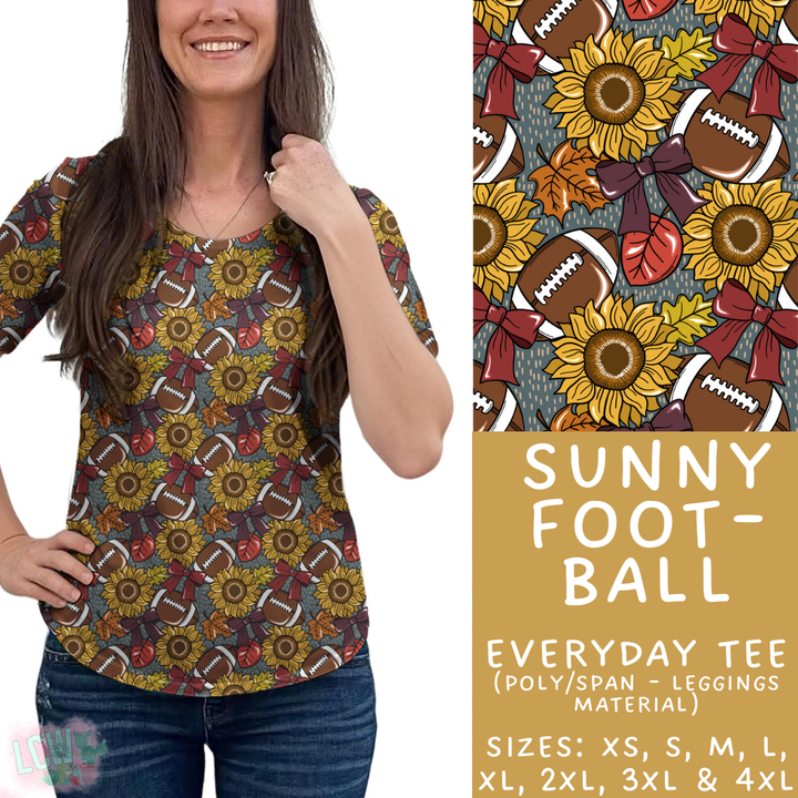 Batch #403 - Hello Fall 2 - Closes 8/28 - ETA mid October - Sunny Football Everyday Tee