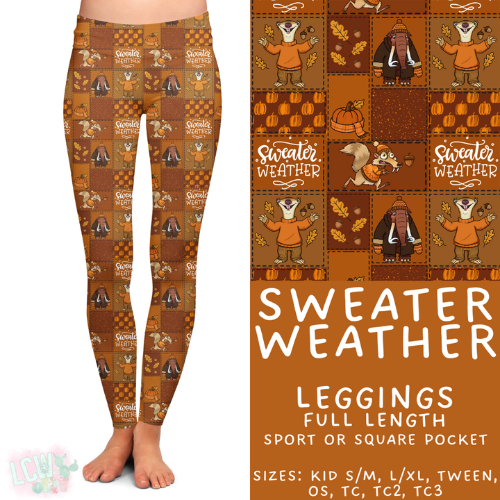 Batch #409 - Character Fall 2 - Closes 9/8 - ETA late October - Sweater Weather Full Length Leggings
