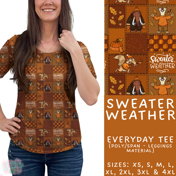 Batch #409 - Character Fall 2 - Closes 9/8 - ETA late October - Sweater Weather Everyday Tee