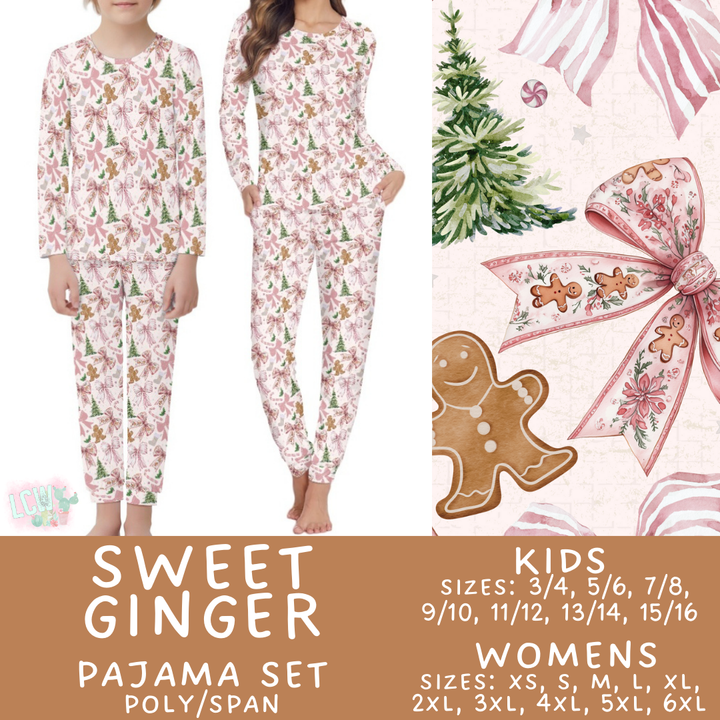 Batch #412 - Christmas Family Pajamas 2 - Closes 9/12 - ETA late October - Sweet Ginger Women's & Kid's Pajama Set