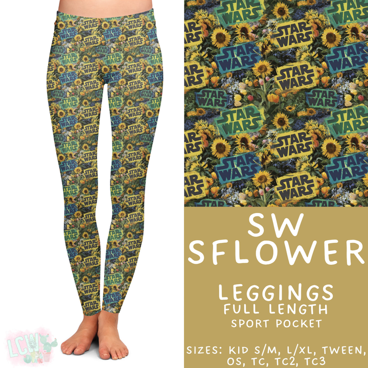 Batch #445 - Fun Run 16 - Closed 11/10 - ETA late Dec - SW SFlower Full Length Leggings