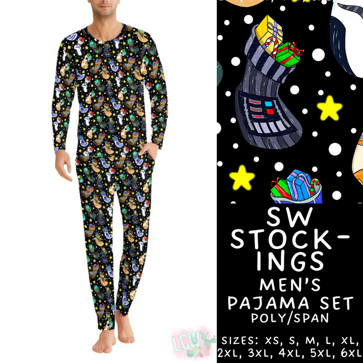Batch #412 - Christmas Family Pajamas 2 - Closes 9/12 - ETA late October - SW Stockings Men's Pajama Set