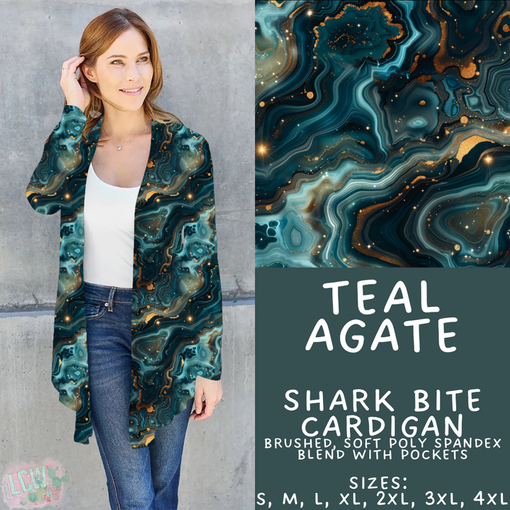 Batch #448 - Agate Collection - Closes 11/17 - ETA early Jan - Teal Agate Cardigan