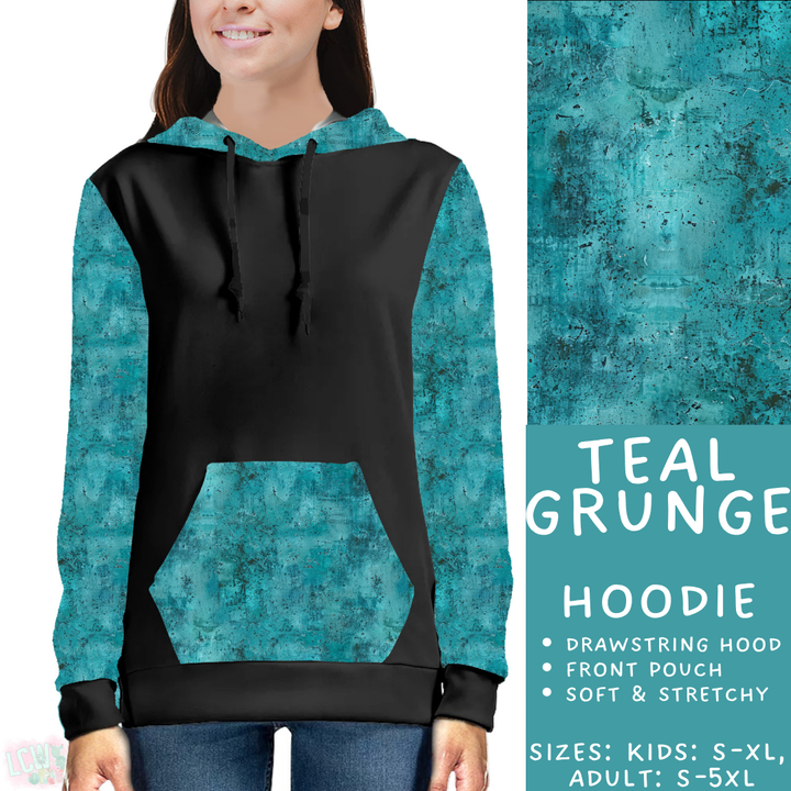 Batch #441 - Color Grunge - Closes 11/3 - ETA mid Dec - Teal Grunge Hoodie
