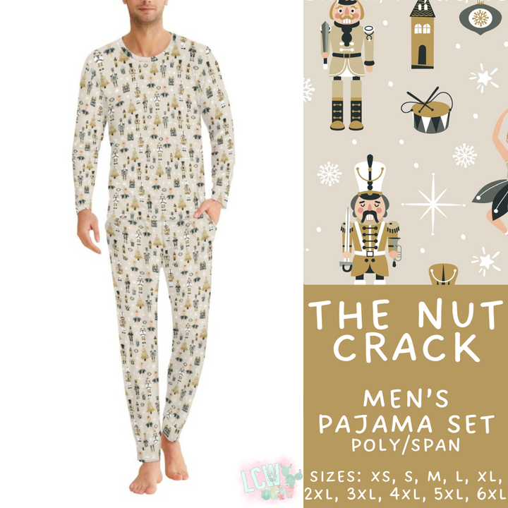 Batch #412 - Christmas Family Pajamas 2 - Closes 9/12 - ETA late October - The Nut Crack Men's Pajama Set