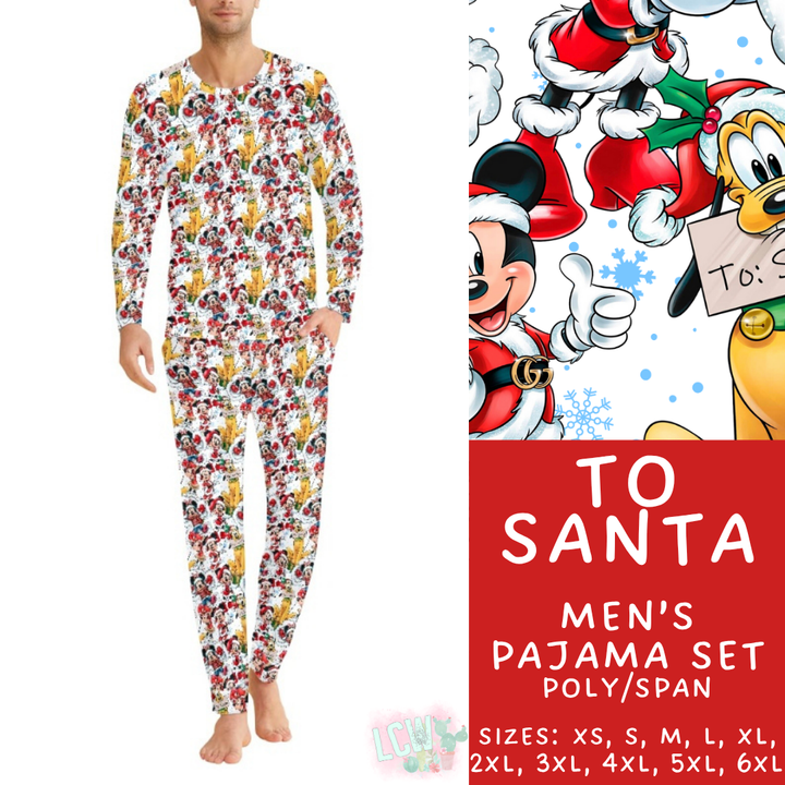 Batch #430 - Magical Christmas Family Pajamas - Closes 10/15 - ETA late Nov - To Santa Men's Pajama Set