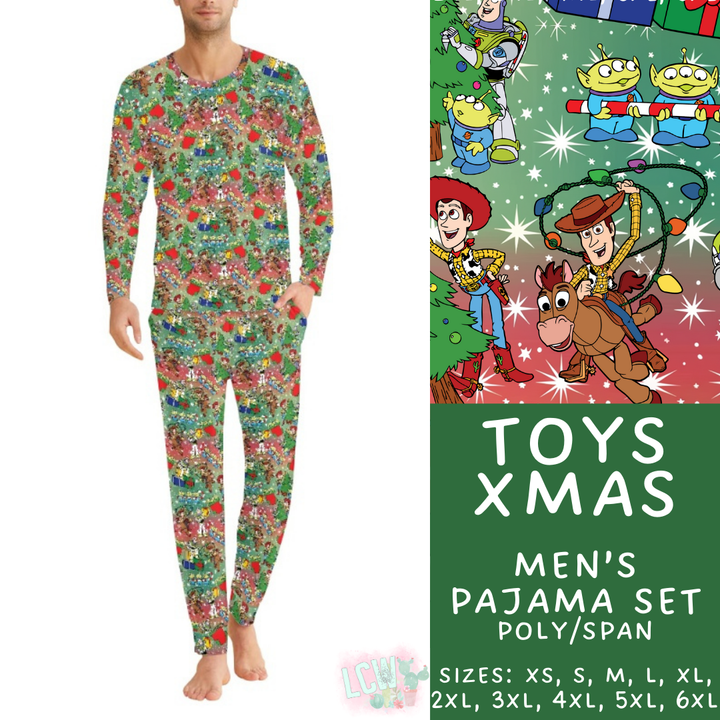 Batch #412 - Christmas Family Pajamas 2 - Closes 9/12 - ETA late October - Toys Xmas Men's Pajama Set