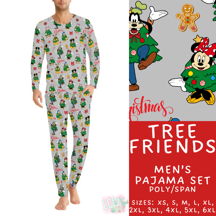 Batch #430 - Magical Christmas Family Pajamas - Closes 10/15 - ETA late Nov - Tree Friends Men's Pajama Set