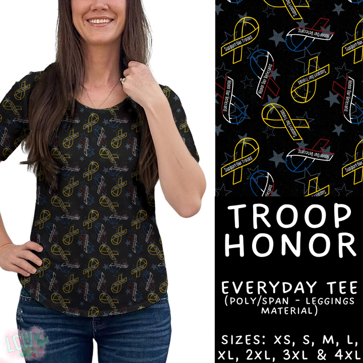 Batch #414 - Military 2 Collection - Closes 9/17 - ETA early Nov - Troop Honor Everyday Tee