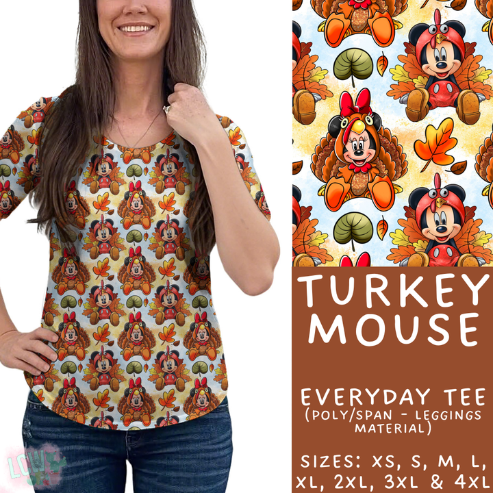 Batch #404 - Magical Fall 2 - Closes 8/29 - ETA mid/late October - Turkey Mouse Everyday Tee