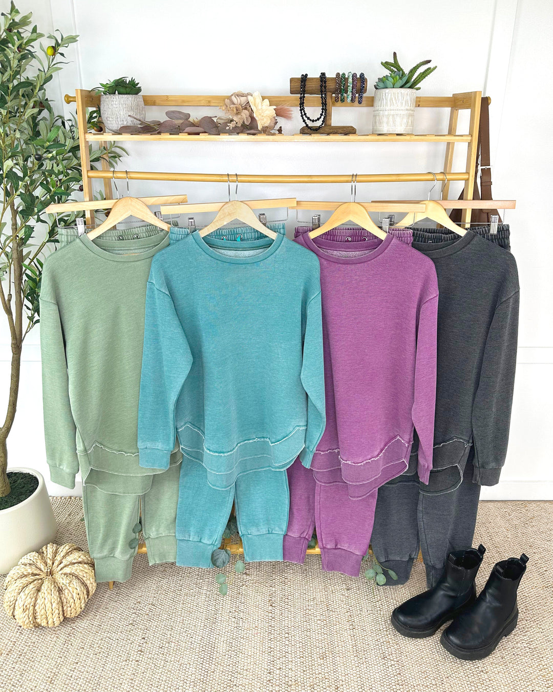 IN STOCK Vintage Wash Pullover - Purple