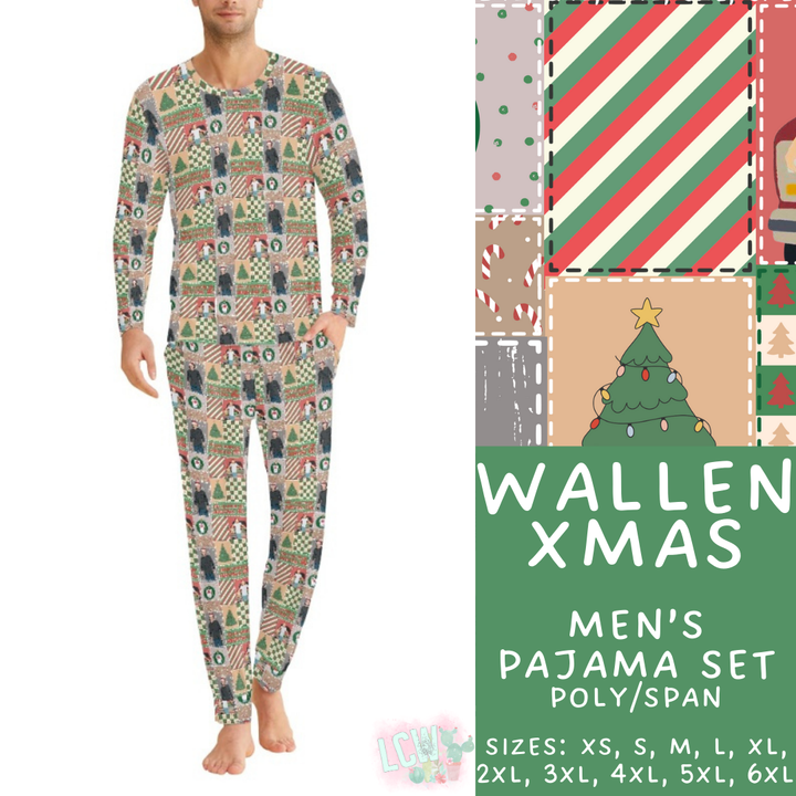 Batch #412 - Christmas Family Pajamas 2 - Closes 9/12 - ETA late October - Wallen Xmas Men's Pajama Set