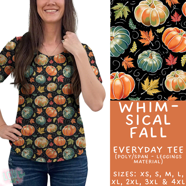 Batch #403 - Hello Fall 2 - Closes 8/28 - ETA mid October - Whimsical Fall Everyday Tee