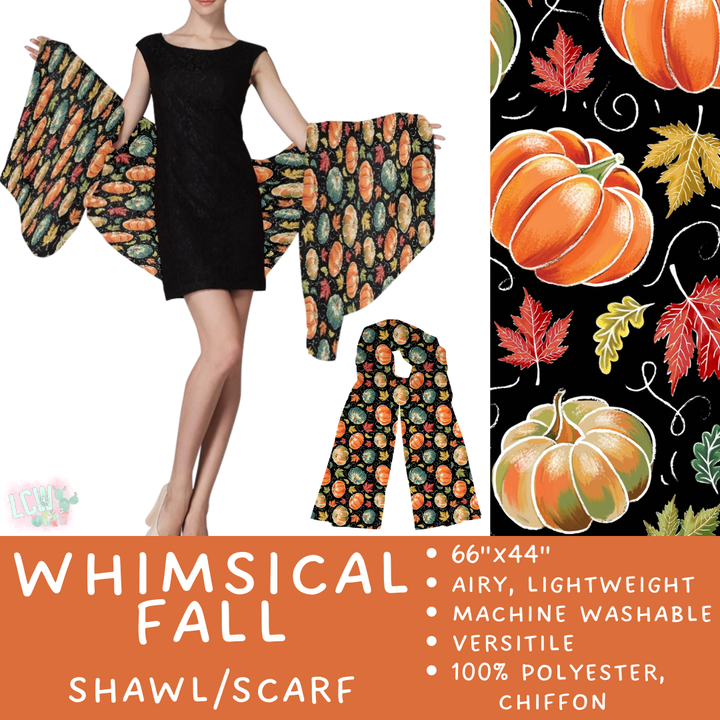 Batch #415 - The Scarf/Shawl Collection - Closes 9/18 - ETA early Nov - Whimsical Fall Scarf/Shawl