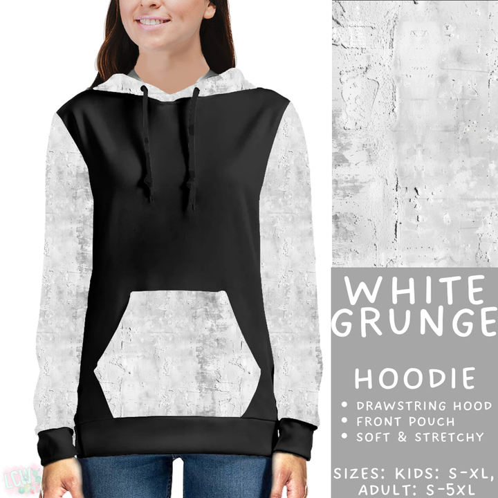 Batch #441 - Color Grunge - Closes 11/3 - ETA mid Dec - White Grunge Hoodie