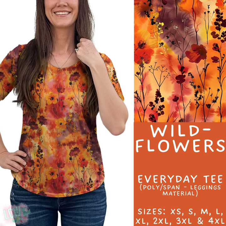 Batch #403 - Hello Fall 2 - Closes 8/28 - ETA mid October - Wildflowers Everyday Tee