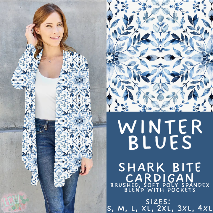 Batch #439 - Winter Watercolor 2 - Closes 10/30 - ETA mid Dec - Winter Blues Cardigan