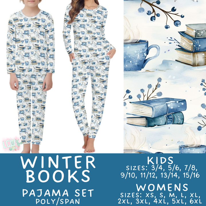 Batch #425 - Winter Family Pajamas - Closes 10/6 - ETA late Nov - Winter Books Women's & Kid's Pajama Set