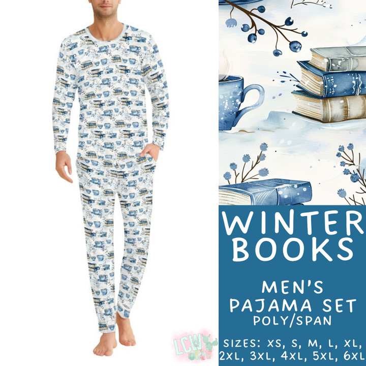 Batch #425 - Winter Family Pajamas - Closes 10/6 - ETA late Nov - Winter Books Men's Pajama Set