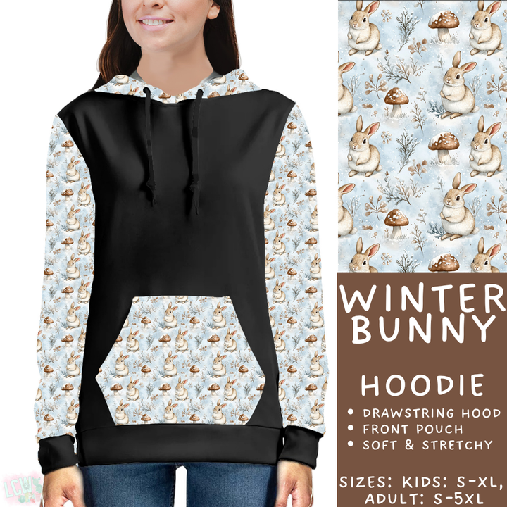 Batch #439 - Winter Watercolor 2 - Closes 10/30 - ETA mid Dec - Winter Bunny Hoodie