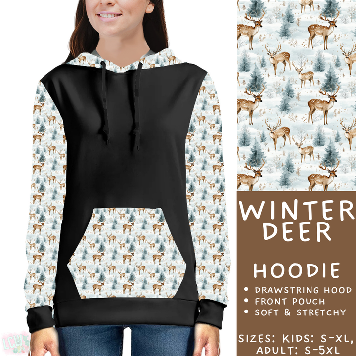 Batch #439 - Winter Watercolor 2 - Closes 10/30 - ETA mid Dec - Winter Deer Hoodie