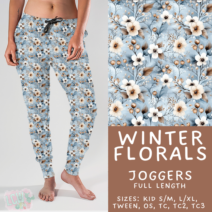 Batch #439 - Winter Watercolor 2 - Closes 10/30 - ETA mid Dec - Winter Florals Joggers