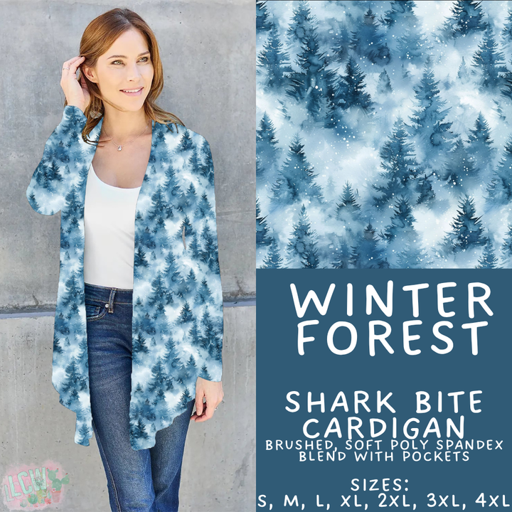 Batch #439 - Winter Watercolor 2 - Closes 10/30 - ETA mid Dec - Winter Forest Cardigan