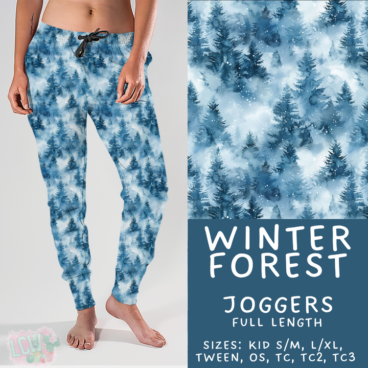 Batch #439 - Winter Watercolor 2 - Closes 10/30 - ETA mid Dec - Winter Forest Joggers