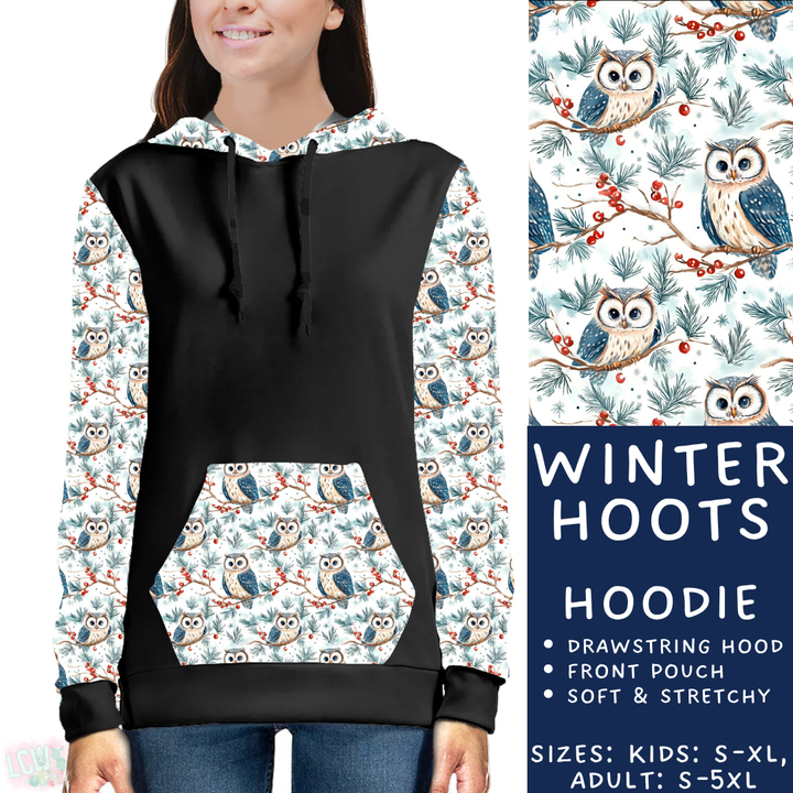 Batch #439 - Winter Watercolor 2 - Closes 10/30 - ETA mid Dec - Winter Hoots Hoodie