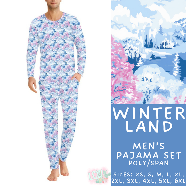 Batch #425 - Winter Family Pajamas - Closes 10/6 - ETA late Nov - Winter Land Men's Pajama Set