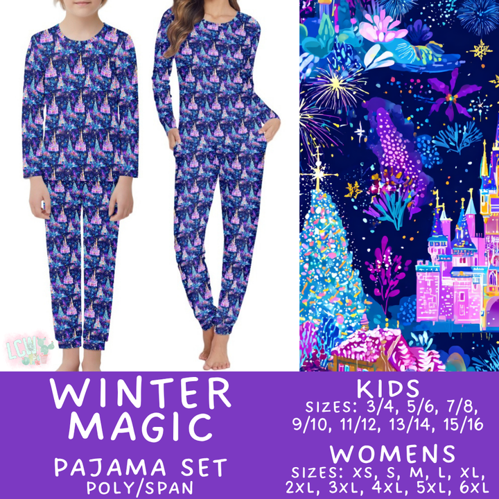 Batch #430 - Magical Christmas Family Pajamas - Closes 10/15 - ETA late Nov - Winter Magic Women's & Kid's Pajama Set