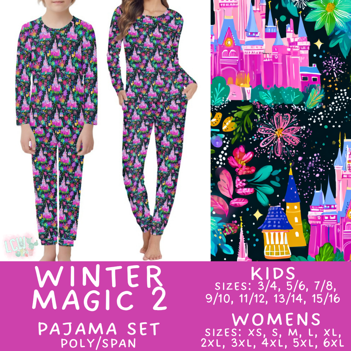 Batch #430 - Magical Christmas Family Pajamas - Closes 10/15 - ETA late Nov - Winter Magic 2 Women's & Kid's Pajama Set