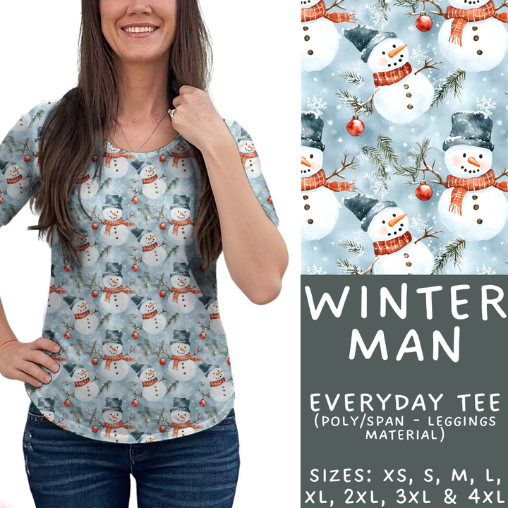 Batch #439 - Winter Watercolor 2 - Closes 10/30 - ETA mid Dec - Winter Man Everyday Tee
