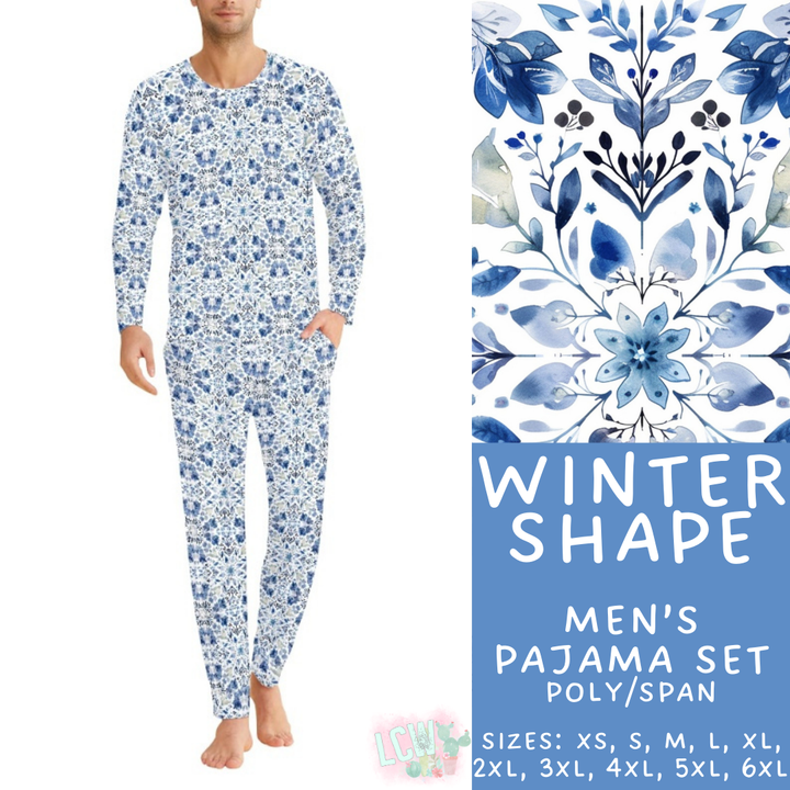 Batch #425 - Winter Family Pajamas - Closes 10/6 - ETA late Nov - Winter Shape Men's Pajama Set