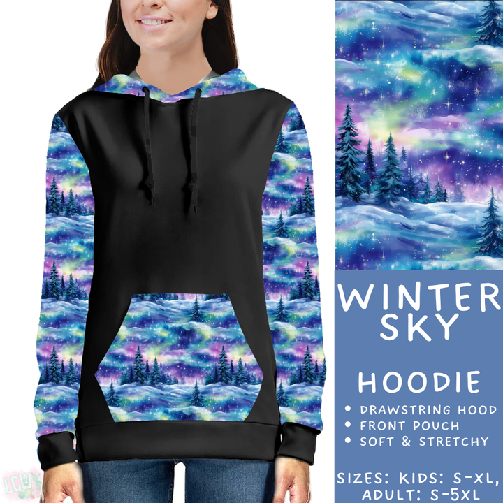 Batch #439 - Winter Watercolor 2 - Closes 10/30 - ETA mid Dec - Winter Sky Hoodie