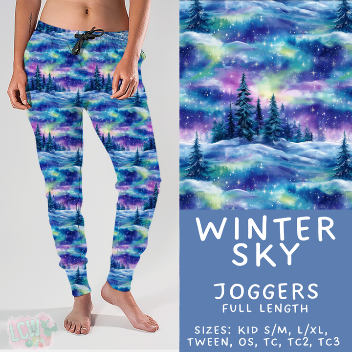 Batch #439 - Winter Watercolor 2 - Closes 10/30 - ETA mid Dec - Winter Sky Joggers