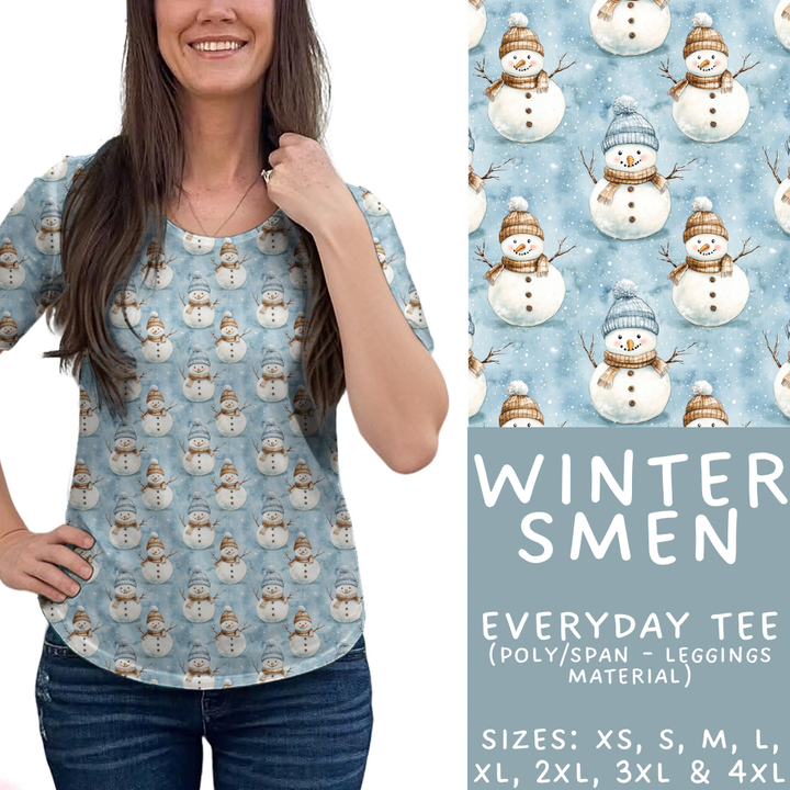 Batch #439 - Winter Watercolor 2 - Closes 10/30 - ETA mid Dec - Winter Smen Everyday Tee