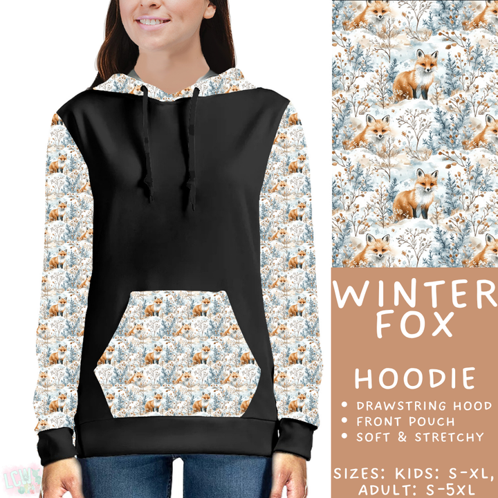 Batch #439 - Winter Watercolor 2 - Closes 10/30 - ETA mid Dec - Winter Fox Hoodie