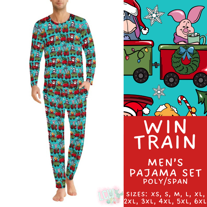 Batch #430 - Magical Christmas Family Pajamas - Closes 10/15 - ETA late Nov - Win Train Men's Pajama Set