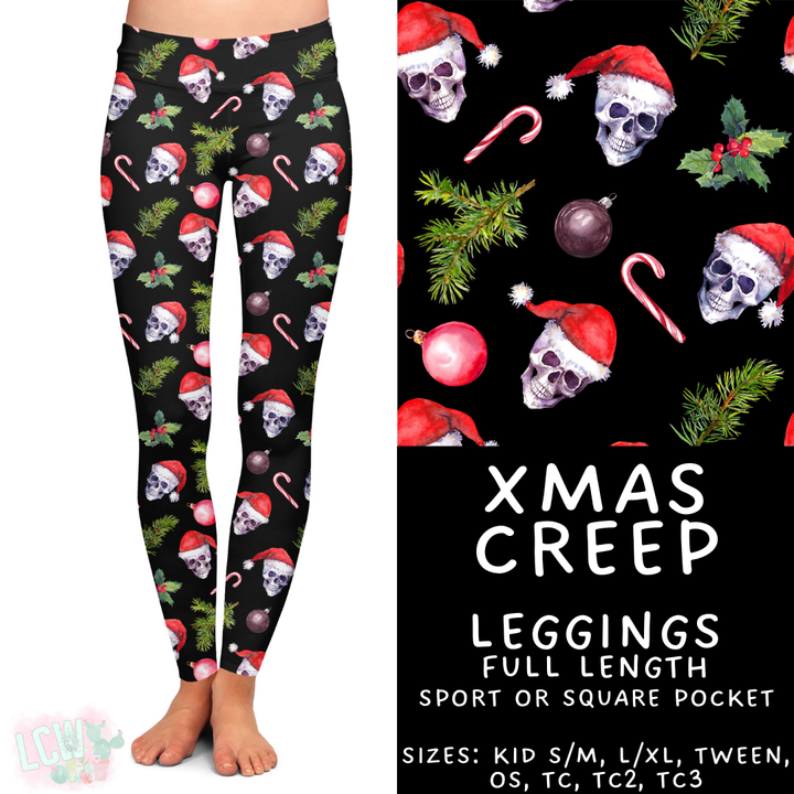 Batch #413 - Merry Creepmas 2 - Closes 9/15 - ETA early November - Xmas Creep Full Length Leggings