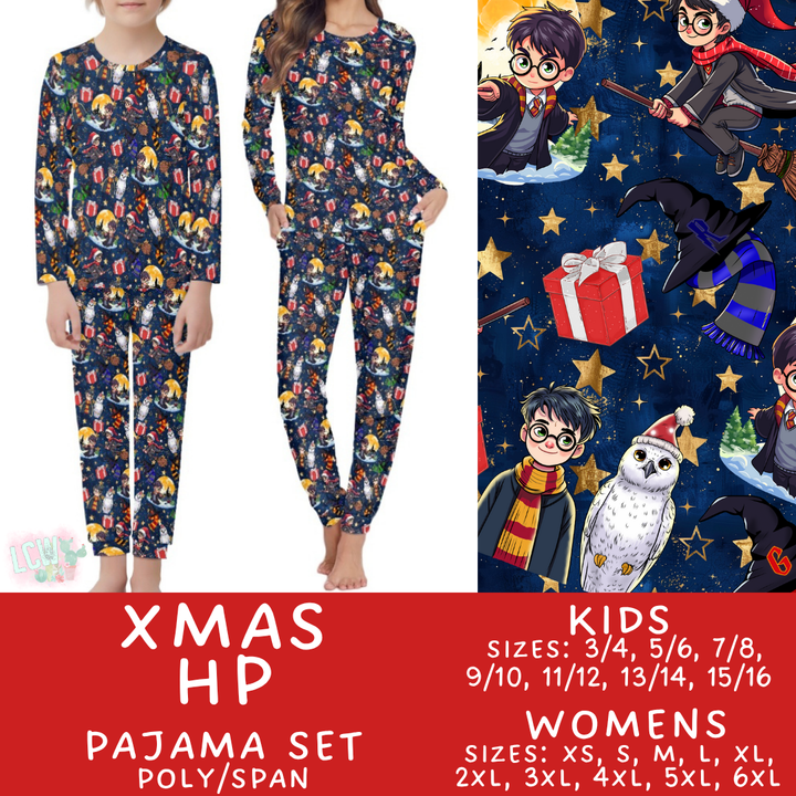 Batch #431 - Character Christmas Pajamas - Closes 10/16 - ETA late Nov - Xmas HP Women's & Kid's Pajama Set