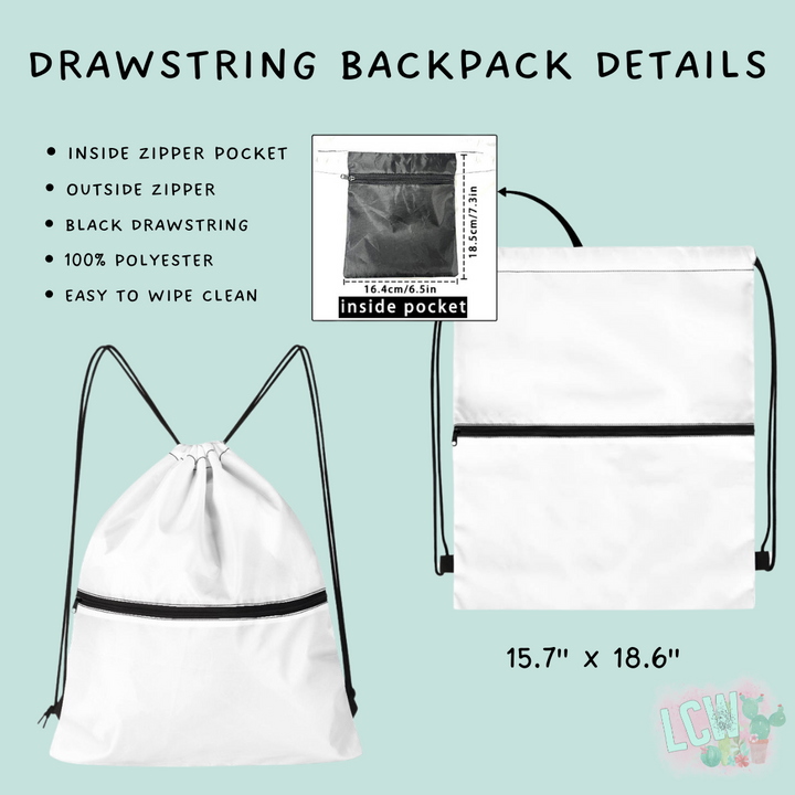 Batch #420 - End Zone Gear - Closes 9/26 - ETA mid Nov - Cardinals Bubble Drawstring Backpack