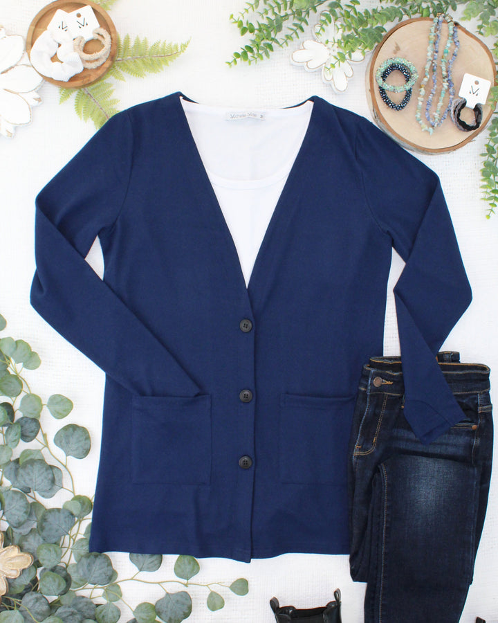 IN STOCK Cori Cardigan - Navy