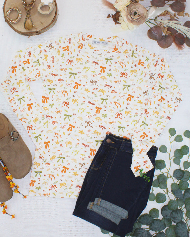 IN STOCK Blair Long Sleeve Top - Harvest Bows