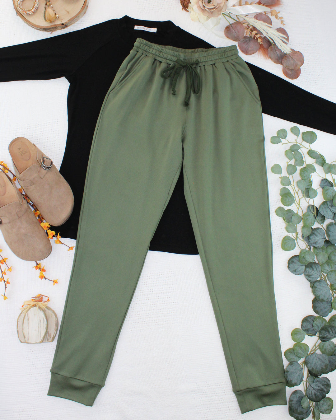 IN STOCK Cloud Joggers - Olive